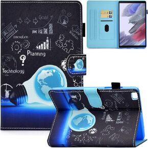 REASUN Case for Galaxy Tab A7 Lite 8.7 Inch, Premium PU Leather with Card Slots Multi-Angle Stand Case for Samsung Galaxy Tab A7 Lite 8.7 Inch SM-T220/SM-T225/SM-T227 2021 Released, Gold