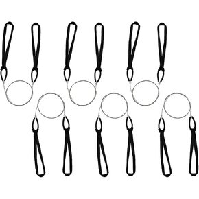 DS. DISTINCTIVE STYLE Stainless Steel Wire Saw 6 Pieces 23 Inch Pocket Cable Saw for Camping Hiking, Hunting, Cutting Trees and Wood