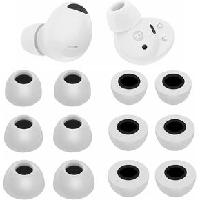 ALXCD Foam Eartips Compatible with Galaxy Buds 2 Pro Earbuds, S/M/L 3 Sizes 6 Pairs Soft Memory Foam Earbuds Tips Replacement Ear Tips, Compatible with Galaxy Buds 2 Pro SM-R510, Purple 12 sml
