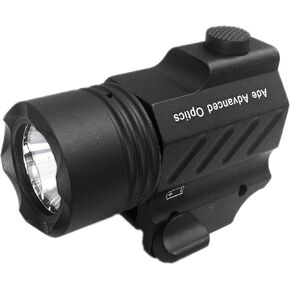 Ade Advanced Optics PL200-A-1 Ultra Compact 400 Lm Bright White LED Rail-Mounted Tactical Flashlight