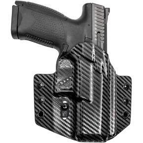 Tulster OWB Contour Kydex Holster in Right Hand fits: CZ P-10 C | Optic Compatible Outside The Waistband Concealed Carry