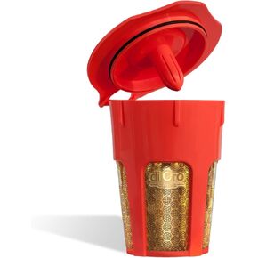 Di Oro-مرشح K-Carafe Gold MaxBrew 24K قابل لإعادة الاستخدام لـ Keurig 2.0-مرشح Carafe Carafe القابل لإعادة الاستخدام Kup لـ Keurig 2.0