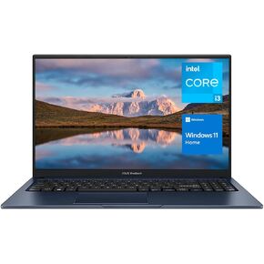 ASUS Vivobook Laptop, 15.6" FHD Display, 12th Gen Intel Core i3-1215U Processor, 16GB RAM, 1TB SSD, Webcam, Numeric Keypad, HDMI, Wi-Fi, Windows 11 Home, Blue