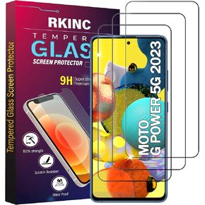 RKINC Screen Protector [3-Pack] for Motorola Moto G Power 5G (2023) [Not Fit for 2020-2022 Model] , Tempered Glass Film Screen Protector, 0.33mm