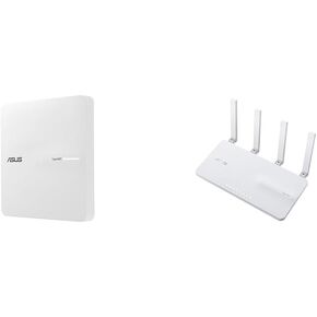 ASUS ExpertWiFi EBA63 AX3000 PoE Access Point and EBR63 AX3000 WiFi 6 Business Router Bundle
