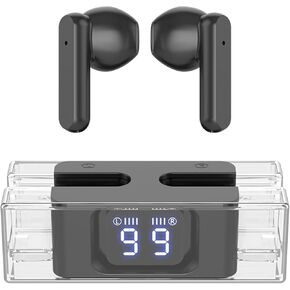 Wireless Earbuds, 2024 New Version, ENC Noise Cancellation, Bluetooth 5.3 Headphones, Stereo Ear Buds with Digital Power Display, 100 Hrs Standby Time