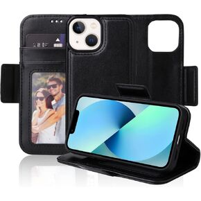 navor Detachable Magnetic Wallet Case Compatible with iPhone 13 Mini [5.4 inch] [Folio], RFID Protection Kickstand -Rose Gold