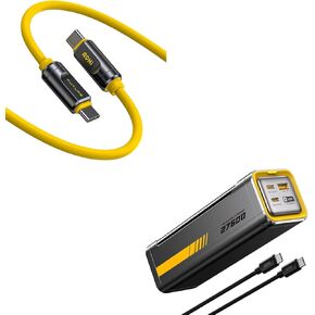 AOHI 240W Laptop Power Bank 27600mAh Portable Fast Charger (99.3wh) The Future Starship 140W PD 3.1 Large Camping Battery Packwith 240W The Future Adonis USB 4 2.0 Cable for Thunderbolt 5 Cable