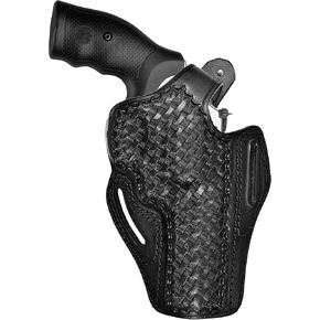 Leather Holster Fits Colt Python, Colt King Cobra / 357 Magnum - Thumb Break - Basket Weave - Genuine Leather - Handmade - ShnLeaher