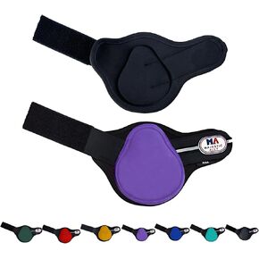 Majestic Ally Horse Leg Protection Fetlock and Tendon Boots Set, PU Shell, Neoprene Lining, Hook and Loop Closures, Multiple Colors and Sizes