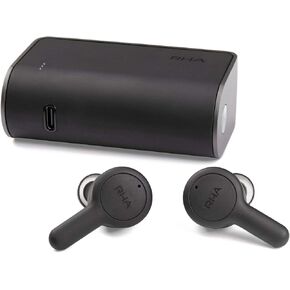 RHA Trueconnect - Carbon Black: True Wireless Earbuds with Bluetooth 5 & Sweatproof for Sport Activity