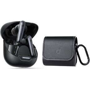 Soundcore by Anker Liberty 4 NC Wireless Earbuds with Earbuds Travel Case, 98.5% Noise Reduction, Adaptive Noise Cancelling to Ears and Environment, Hi-Res Sound, 50H Battery, Wireless Charging