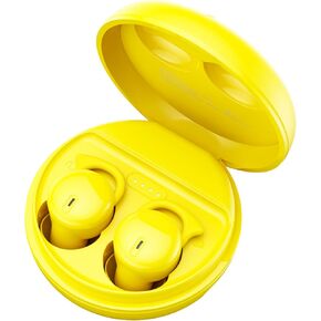 Invisible Sleep Headphones,Sleep Earbuds for Side Sleepers,Comfortable Noise Blocking Sleep Earphones,Bluetooth 5.3 Wireless Open Ear Headphones for Sleeping,Driving,Cycling - Yellow A4