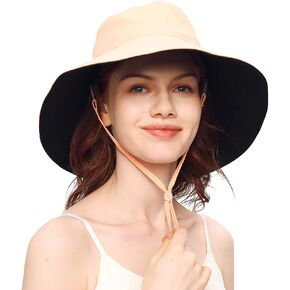 Sun Hats for Men Women UPF 50+ Wide Brim Fishing Hat UV Protection Ponytail Beach Gardening Hat SLH3M430D