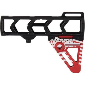 ZION ARMS-Ranger Armory Aluminum Patriot Fixed Stock (Black/Red)