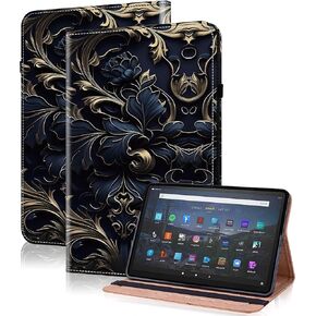 حالة لـ Amazon Kindle Fire Max 11 Case (الجيل الثالث عشر ، 2023 إصدار) 11 " - PU Leather Flip مع فتحات وبطاقة مرنة/حامل ، غطاء محفوظ متعدد الزوايا ، غطاء محفوظ ، بالألوان المائية