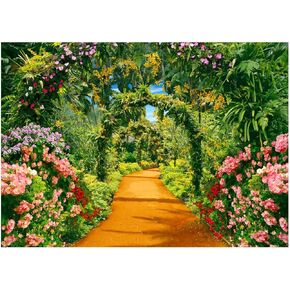 7X5FT Garden Backdrop Spring Photography Backdrops Secret Garden Floral Backdround Baby Shower Birthday Party Decor Photo Studio Props XY34