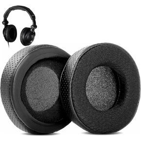 Breathable Earpads Cushion Replacement Compatible with Ultrasone HFI-450 Headphones Ear Pads with Mesh Fabric/Punched Protein Leather and Memory Foam