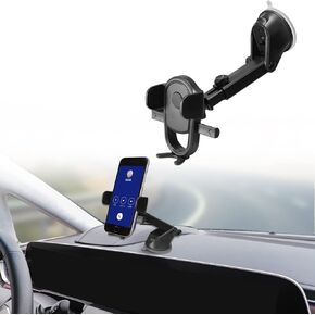 Ultra Strong Stick Suction Car Phone Mount, Black, 4.0-7.1 Inch Phones