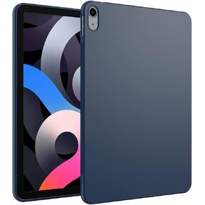 iPad Air 5th Generation Case (2022),iPad Air 4th Generation Case (2020) 10.9 Inch,Clear Rubber Soft Skin Silicone Side Corner Protective Cover for 10.9" iPad Air 5th&4th Generation Tablet-Navy