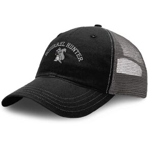 Richardson Trucker Mesh Hat Squirrel Hunter Embroidery Dad for Men & Women