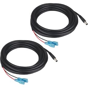 6.5FT(2M) Trail Camera Power Cord, 5.5x2.1mm DC Plug Trail Camera, 5.5x2.1mm DC External Power Cable with 2Amp Fuse Made for Spypoint, Stealth Cam, Solar Panels, Game & Doorbell Cameras