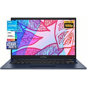 ASUS Vivobook Laptop, 14" FHD (1920 x 1080) Display, 12th Generation i3-1215U, 16GB RAM, 512GB SSD, Wi-Fi 6, HDMI, Webcam, Touchpad, Thin & Light, Windows 11 Pro