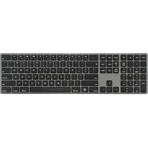 Perixx PERIBOARD-817 Wireless Multi Device Keyboard, Full Size, Aluminum Housing, X Type Scissor Keys, Compatible with Windows, macOS, Linux