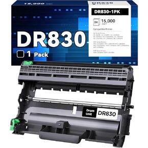 DR830 Drum Unit Replacement for Brother DR-830 830 to use with HL-L2460DW DCP-L2640DW HL-L2480DW MFC-L2807DW MFC-L2820DW MFC-L2820DWXL Printers (1 Pack, No Toner)