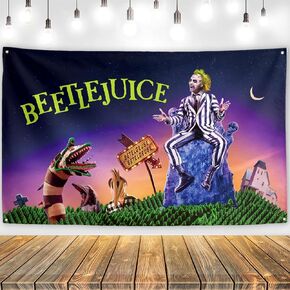 It's Showtime! Classic Horror Movie Decor - Halloween Backdrop & Banner for Home Party