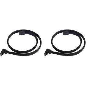 Silverstone Tek 90 Degree SATA III Cable with Non-Scratch Locking Mechanism (CP08) (Pack of 2)