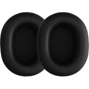 kwmobile Replacement Earpads Compatible with Sony WH-1000XM5-2X Sheepskin Headphones Pads - Black