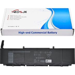 XG4K6 01RR3 F8CPG 5XJ6R Laptop Battery for Dell XPS 17 9700 9710 9720 9730 Precision 5750 5760 5770 XPS 17-9700-D1741S 17-9700-D1761TS Series 0XG4K6 001RR3 0F8CPG 05XJ6R KVPMY 0YY3V KRDHV 11.4V 97Wh