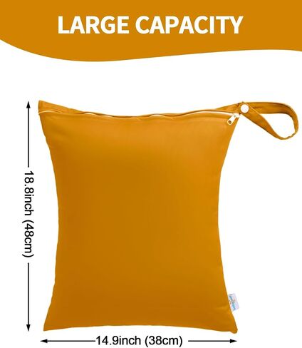 Babygoal Travel Laundry Bags 2 Pack ، مثالي للسفر ، والصالة الرياضية ، والأكياس الجافة الرطبة القابلة للسباحة للسباحة للملابس القذرة ، وبدلات الاستحمام والسباحة (اللون البني الأحمر والأزهار الوردية) in Kuwait