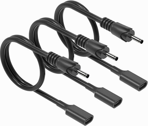 USB C to DC Plug 3.5mm x 1.35mm Adapter Cable, 5V 3.28Ft Type C Cable Straight Female to Male Universal Extension Cable for Tablet PC, IP Camera, Bluetooth Speaker, Webcam Router, 3Pack in Kuwait