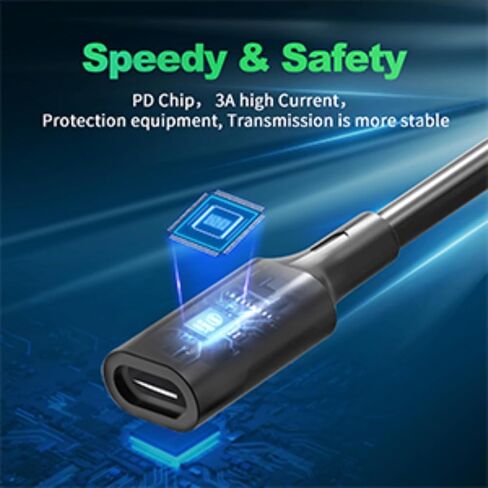 USB C to DC Plug 3.5mm x 1.35mm Adapter Cable, 5V 3.28Ft Type C Cable Straight Female to Male Universal Extension Cable for Tablet PC, IP Camera, Bluetooth Speaker, Webcam Router, 3Pack in Kuwait