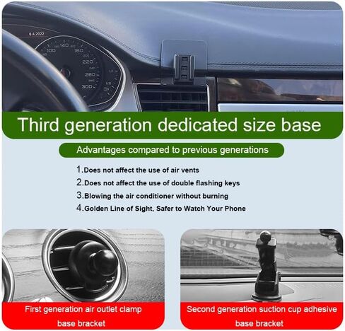 Car Phone Holder for Audi A8/S8 Auto Accessories [Only for Audi 2011-2018 A8 & 2013-2018 S8] [Auto Lock Hands Free Cell Phone Mount Car fits for iPhone & All Smartphones] in Saudi Arabia