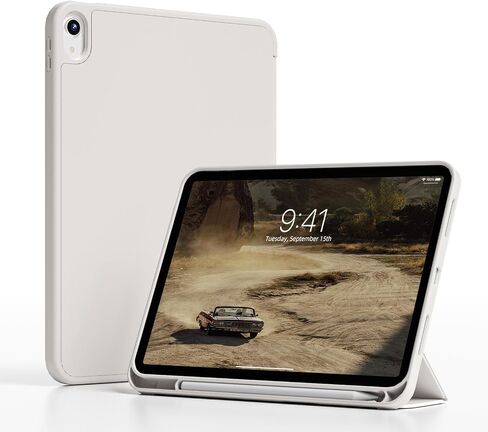 Case for iPad (A16) 11th Generation 11 Inch 2025 & iPad 10th Generation 10.9 Inch 2022 with Pencil Holder,Smart Slim Tri-fold Stand Cover Soft TPU Back,Support Touch ID & Auto Wake/Sleep (Pink) in Saudi Arabia