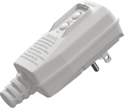 ELEGRP G1215PA2 G20PASR مجموعة قابس بديلة للمراقبة التلقائية GFCI حاصلة على براءة اختراع، إعادة ضبط تلقائي 15 أمبير غير مؤرض 2 سلكين شوكتين لغسالة ضغط الطاقة، مضخة حمام السباحة، مدرجة في قائمة UL/CUL، حزمة واحدة، أسود in Kuwait