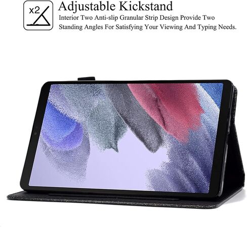 regun case for galaxy tab a7 lite 8.7 بوصة ، جلد pu متميز مع فتحات البطاقة متعددة الزاوية في Samsung Galaxy Tab A7 Lite 8.7 Inch SM-T220/SM-T225/SM-T227 2021 تم إصدارها ، الذهب in Saudi Arabia