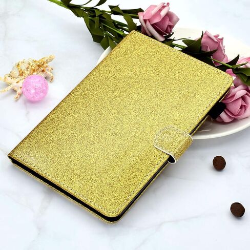 regun case for galaxy tab a7 lite 8.7 بوصة ، جلد pu متميز مع فتحات البطاقة متعددة الزاوية في Samsung Galaxy Tab A7 Lite 8.7 Inch SM-T220/SM-T225/SM-T227 2021 تم إصدارها ، الذهب in Saudi Arabia