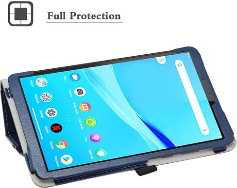 Bige for Lenovo Tab M8 Case Tablet ، Tab M8 HD (2nd Gen) TB-8505F & Tab M8 (3rd Gen) TB-8506F PU Leather Folio 2-Folding Cover for Lenovo Tab M8 8 "Tablet ، Blue Blue Dark in Kuwait