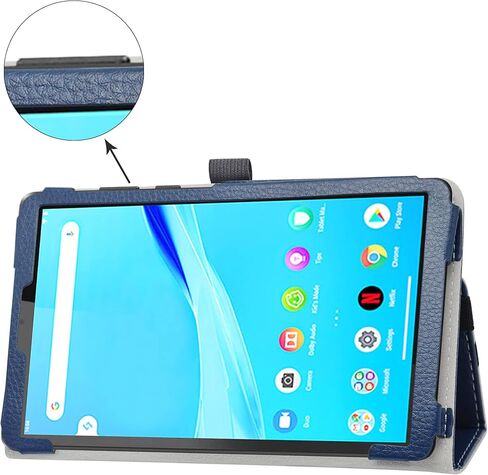 Bige for Lenovo Tab M8 Case Tablet ، Tab M8 HD (2nd Gen) TB-8505F & Tab M8 (3rd Gen) TB-8506F PU Leather Folio 2-Folding Cover for Lenovo Tab M8 8 "Tablet ، Blue Blue Dark in Kuwait