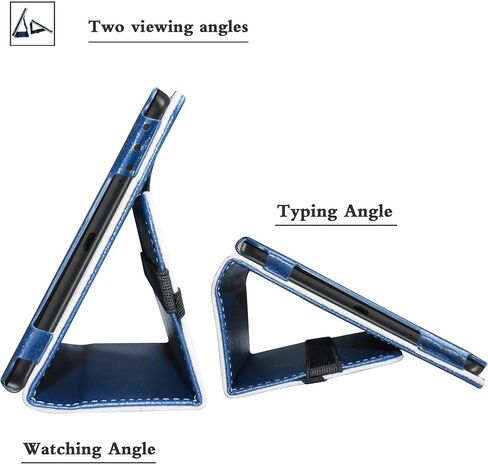 Bige for Lenovo Tab M8 Case Tablet ، Tab M8 HD (2nd Gen) TB-8505F & Tab M8 (3rd Gen) TB-8506F PU Leather Folio 2-Folding Cover for Lenovo Tab M8 8 "Tablet ، Blue Blue Dark in Kuwait
