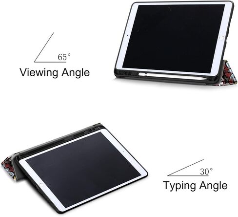 بالنسبة إلى Apple iPad 10.2 Case 2021/2020/2019 ، غطاء iPad التاسع/الثامن/السابع من الغطاء الذكي مع حامل القلم الرصاص [Auto Wake/Sleep] Pu Leather Stand Folio Tri-Fold Shockproof Thin in Kuwait