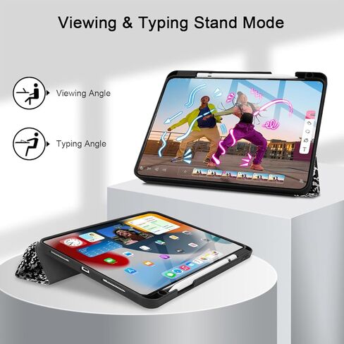 علبة Tuiklol لـ iPad Pro 13 Inch Generation 7th 2024 release M4 Chip - تم إنشاؤها في دعم القلم الرصاص 2 / USB -C ، غطاء محفوظات وقائي ضئيلة مع Wake / Sleep Smart Trifold Stand Auto Wake / Sleep in Kuwait