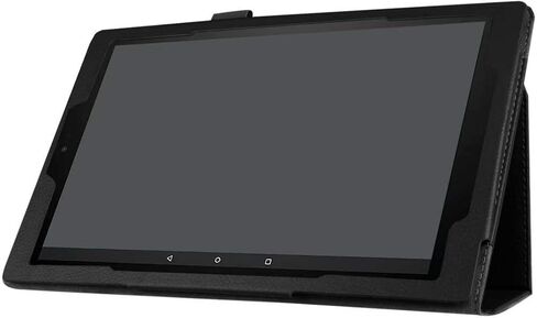 Tablet Cover for Amazon Kindle Fire HD10 7th 9th Generation(2017 2019 Release),Ultra Slim Folio Stand Leather Case for Amazon Kindle Fire HD 10 Gen 7th 9th 10.1" (Li-Black) in Saudi Arabia