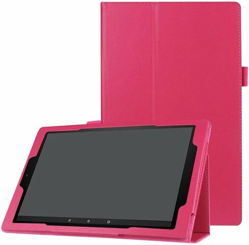 Tablet Cover for Amazon Kindle Fire HD10 7th 9th Generation(2017 2019 Release),Ultra Slim Folio Stand Leather Case for Amazon Kindle Fire HD 10 Gen 7th 9th 10.1" (Li-Black) in Saudi Arabia