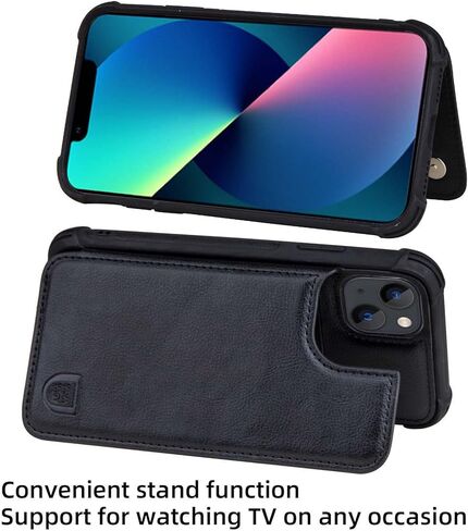 حالة محفظة Vanavagy متوافقة مع iPhone 13 للنساء والرجال ، غلاف هاتف Folio من الجلد يناسب جبل السيارة المغناطيسية مع حامل بطاقة الائتمان ، غابات الأخضر in Kuwait