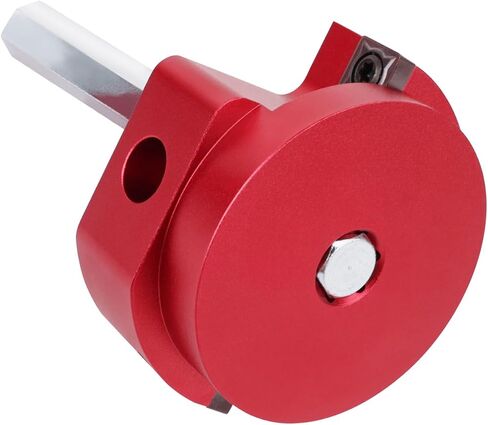 9 Piece Set PVC Pipe Reamer with 2 Carbide Square Blades,1/2 Inch,3/4 Inch,1 Inch,1-1/4 Inch, 1-1/2 Inch,2 Inch,2-1/2 Inch,3 Inch,4 Inch Head Aluminum for PVC, CPVC or ABS Pipe (Red, 9PCS) in Kuwait